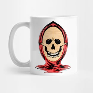 Red Grim Reaper Skeleton Mug